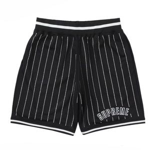 Supreme Rhinestone Striped Basketball Shorts